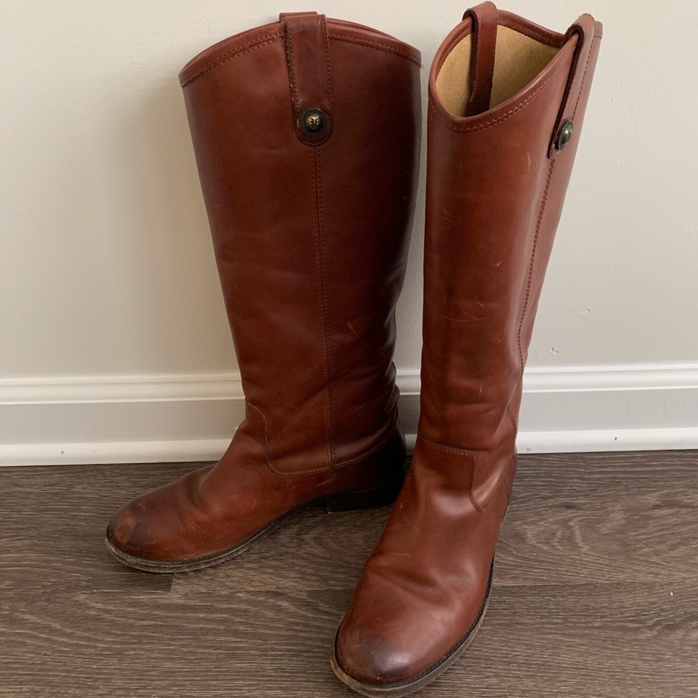 Frye Melissa Lug Leather Tall Riding Boot